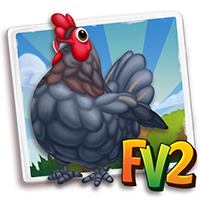Chicken Adult Bresseblue, , Jan har lige opdrættet Præmieret blå bresse-høne!, Jan er blevet færdig med at træne Præmieret blå bresse-høne i FarmVille 2! Snup lidt ekstra mælk, så du kan fodre de nye dyreunger!