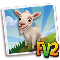 Goat Saanen, , Sona just raised a Saanen Goat to an adult!, Sona has finished feeding her Saanen Goat in FarmVille 2! Grab an extra baby bottle to feed your own baby animals!