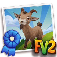 Goat Ibex, , Bert just raised a Prized Ibex!, Bert has finished training his Prized Ibex in FarmVille 2! Grab an extra milk to feed new baby animals!